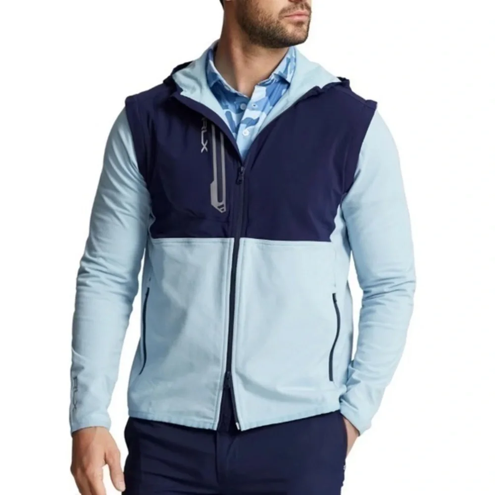 NWT. RALPH LAUREN Men’s Convertible Stretch Terry Jacket